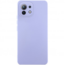 Чохол Silicone Cover Lakshmi Full Camera (AA) для Xiaomi Mi 11 Lite - Бузковий / Dasheen