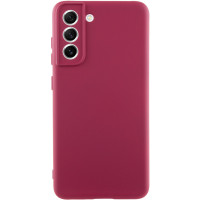 Чехол Silicone Cover Lakshmi Full Camera (AA) для Samsung Galaxy S21 FE - Бордовый / Marsala