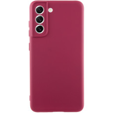 Чохол Silicone Cover Lakshmi Full Camera (AA) для Samsung Galaxy S21 FE - Бордовий / Marsala