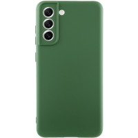 Чохол Silicone Cover Lakshmi Full Camera (AA) для Samsung Galaxy S21 FE - Зелений / Dark green