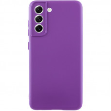 Чехол Silicone Cover Lakshmi Full Camera (AA) для Samsung Galaxy S21 FE - Фиолетовый / Purple