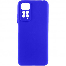 Чехол Silicone Cover Lakshmi Full Camera (AA) для Xiaomi Redmi Note 11 (Global) / Note 11S - Синий / Iris