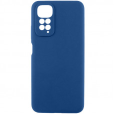 Чохол Silicone Cover Lakshmi Full Camera (AA) для Xiaomi Redmi Note 11 (Global) / Note 11S - Синій / Navy Blue