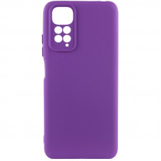 Чехол Silicone Cover Lakshmi Full Camera (AA) для Xiaomi Redmi Note 11 (Global) / Note 11S - Фиолетовый / Purple