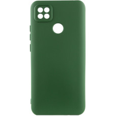 Чехол Silicone Cover Lakshmi Full Camera (AA) для Xiaomi Redmi 10A - Зеленый / Dark green