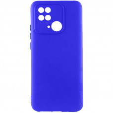 Чехол Silicone Cover Lakshmi Full Camera (AA) для Xiaomi Redmi 10C - Синий / Iris