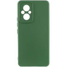 Чехол Silicone Cover Lakshmi Full Camera (AA) для Xiaomi Poco M5 - Зеленый / Dark green
