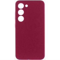 Чохол Silicone Cover Lakshmi Full Camera (AA) для Samsung Galaxy S23 - Бордовий / Marsala