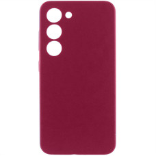 Чохол Silicone Cover Lakshmi Full Camera (AA) для Samsung Galaxy S23 - Бордовий / Marsala