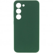 Чехол Silicone Cover Lakshmi Full Camera (AA) для Samsung Galaxy S23 - Зеленый / Dark green