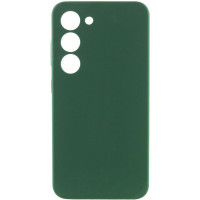 Чохол Silicone Cover Lakshmi Full Camera (AA) для Samsung Galaxy S23 - Зелений / Dark green