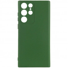 Чохол Silicone Cover Lakshmi Full Camera (AA) для Samsung Galaxy S23 Ultra - Зелений / Dark green