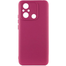 Чохол Silicone Cover Lakshmi Full Camera (AA) для Xiaomi Redmi 12C / Poco C55 - Бордовий / Marsala