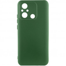 Чохол Silicone Cover Lakshmi Full Camera (AA) для Xiaomi Redmi 12C / Poco C55 - Зелений / Dark green