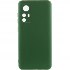 Чехол Silicone Cover Lakshmi Full Camera (AA) для Xiaomi Redmi Note 12S - Зеленый / Dark green