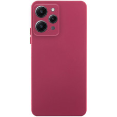 Чохол Silicone Cover Lakshmi Full Camera (AA) для Xiaomi Redmi 12 - Бордовий / Marsala