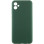 Чехол Silicone Cover Lakshmi Full Camera (AA) для Samsung Galaxy A05 - Зеленый / Dark green