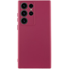 Чохол Silicone Cover Lakshmi Full Camera (AA) для Samsung Galaxy S24 Ultra - Бордовий / Marsala