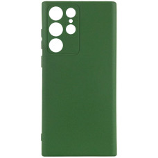 Чохол Silicone Cover Lakshmi Full Camera (AA) для Samsung Galaxy S24 Ultra - Зелений / Dark green