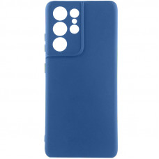 Чехол Silicone Cover Lakshmi Full Camera (AA) для Samsung Galaxy S24 Ultra - Синий / Navy Blue