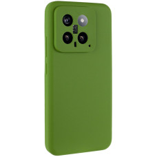 Чохол Silicone Cover Lakshmi Full Camera (AA) для Xiaomi 14 - Зелений / Dark green