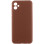 Чехол Silicone Cover Lakshmi Full Camera (AA) для Samsung Galaxy A06 - Коричневый / Brown