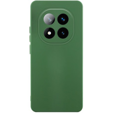 Чехол Silicone Cover Lakshmi Full Camera (AA) для Xiaomi Redmi Note 14 Pro+ 5G - Зеленый / Dark green