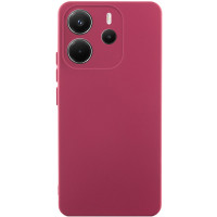 Чохол Silicone Cover Lakshmi Full Camera (AA) для Xiaomi Redmi Note 14 4G (Europe version) - Бордовий / Marsala