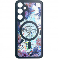 TPU+PC чохол Secret Flower для Samsung Galaxy A55 - Black