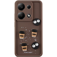 Чохол TPU Toys Case для Xiaomi Redmi Note 13 Pro 4G / Poco M6 Pro 4G - Brown / Always Happy