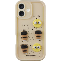 Чохол TPU Toys Case для Apple iPhone 16 (6.1) - Sand / Always Happy