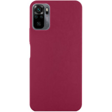 Чохол Silicone Cover Lakshmi (AA) для Xiaomi Redmi Note 10 / Note 10s / Poco M5s - Бордовий / Marsala