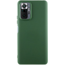 Чохол Silicone Cover Lakshmi (AA) для Xiaomi Redmi Note 10 Pro / 10 Pro Max - Зелений / Dark green