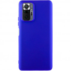 Чехол Silicone Cover Lakshmi (AA) для Xiaomi Redmi Note 10 Pro / 10 Pro Max - Синий / Iris