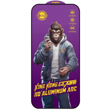 Захисне скло 5D Anti-static Purple (тех.пак) для Apple iPhone 14 Pro Max (6.7) - Чорний