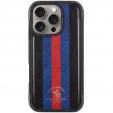 Шкіряний чохол Polo Santa Barbara Barton для Apple iPhone 16 Pro (6.3) - Black / Navy