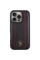 Кожаный чехол Polo Santa Barbara Barton для Apple iPhone 16 Pro (6.3) - Black / Red