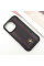 Кожаный чехол Polo Santa Barbara Barton для Apple iPhone 16 Pro (6.3) - Black / Red