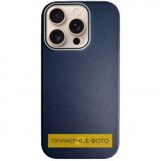 Чохол PC+Leather SGP with MagSafe для Apple iPhone 16 (6.1) - Blue