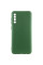 Чехол TPU GETMAN Liquid Silk Full Camera для Samsung Galaxy A50 (A505F) / A50s / A30s - Зеленый / Dark green - фото