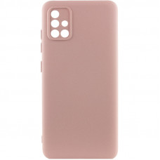 Чохол TPU GETMAN Liquid Silk Full Camera для Samsung Galaxy A51 - Рожевий / Pink Sand