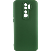 Чехол TPU GETMAN Liquid Silk Full Camera для Xiaomi Redmi 9 - Зеленый / Dark green