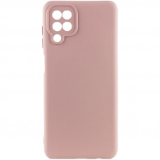 Чохол TPU GETMAN Liquid Silk Full Camera для Samsung Galaxy A12 - Рожевий / Pink Sand