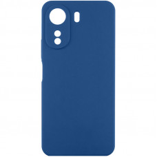 Чехол TPU GETMAN Liquid Silk Full Camera для Xiaomi Redmi 13C / Poco C65 - Синий / Navy Blue