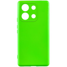 Чехол TPU GETMAN Liquid Silk Full Camera для Xiaomi Redmi Note 13 Pro 4G / Poco M6 Pro 4G / Note 14S - Салатовый / Neon Green