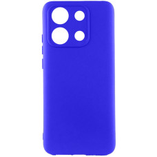 Чехол TPU GETMAN Liquid Silk Full Camera для Xiaomi Redmi Note 13 Pro 4G / Poco M6 Pro 4G / Note 14S - Синий / Iris