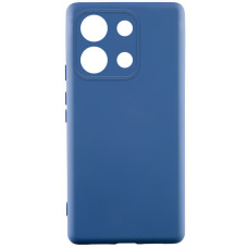 Чехол TPU GETMAN Liquid Silk Full Camera для Xiaomi Redmi Note 13 Pro 4G / Poco M6 Pro 4G / Note 14S - Синий / Navy Blue