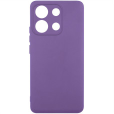 Чехол TPU GETMAN Liquid Silk Full Camera для Xiaomi Redmi Note 13 Pro 4G / Poco M6 Pro 4G / Note 14S - Фиолетовый / Amethyst