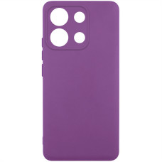 Чехол TPU GETMAN Liquid Silk Full Camera для Xiaomi Redmi Note 13 Pro 4G / Poco M6 Pro 4G / Note 14S - Фиолетовый / Grape