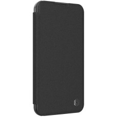 Шкіряний чохол-книжка Nillkin Qin Prop Plain Camshield для Apple iPhone 16 Pro (6.3) - Classic Black